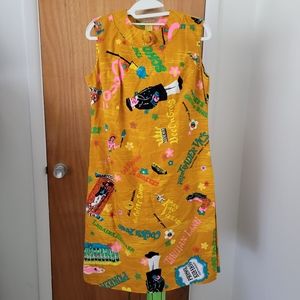 Vintage Malihini Novelty Hawaiian Skort Dress